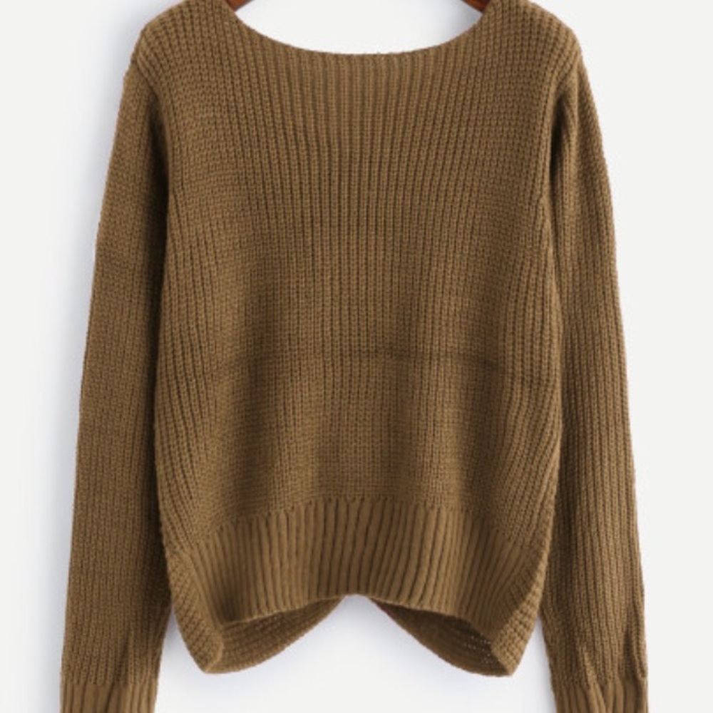 Knotted knit sweater - Picture 2 of 2